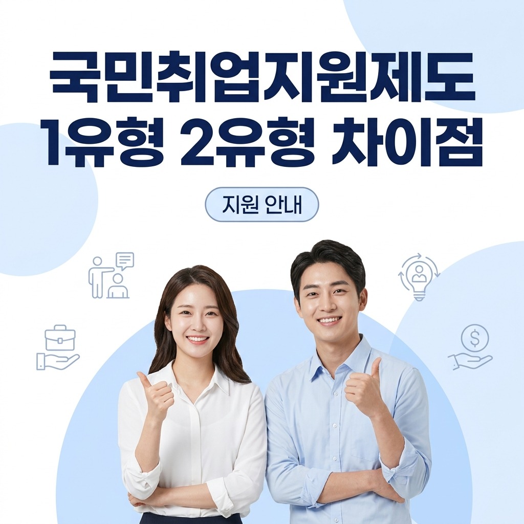 국민취업지원제도 1유형 2유형 차이점과 나에게 맞는 유형 찾기